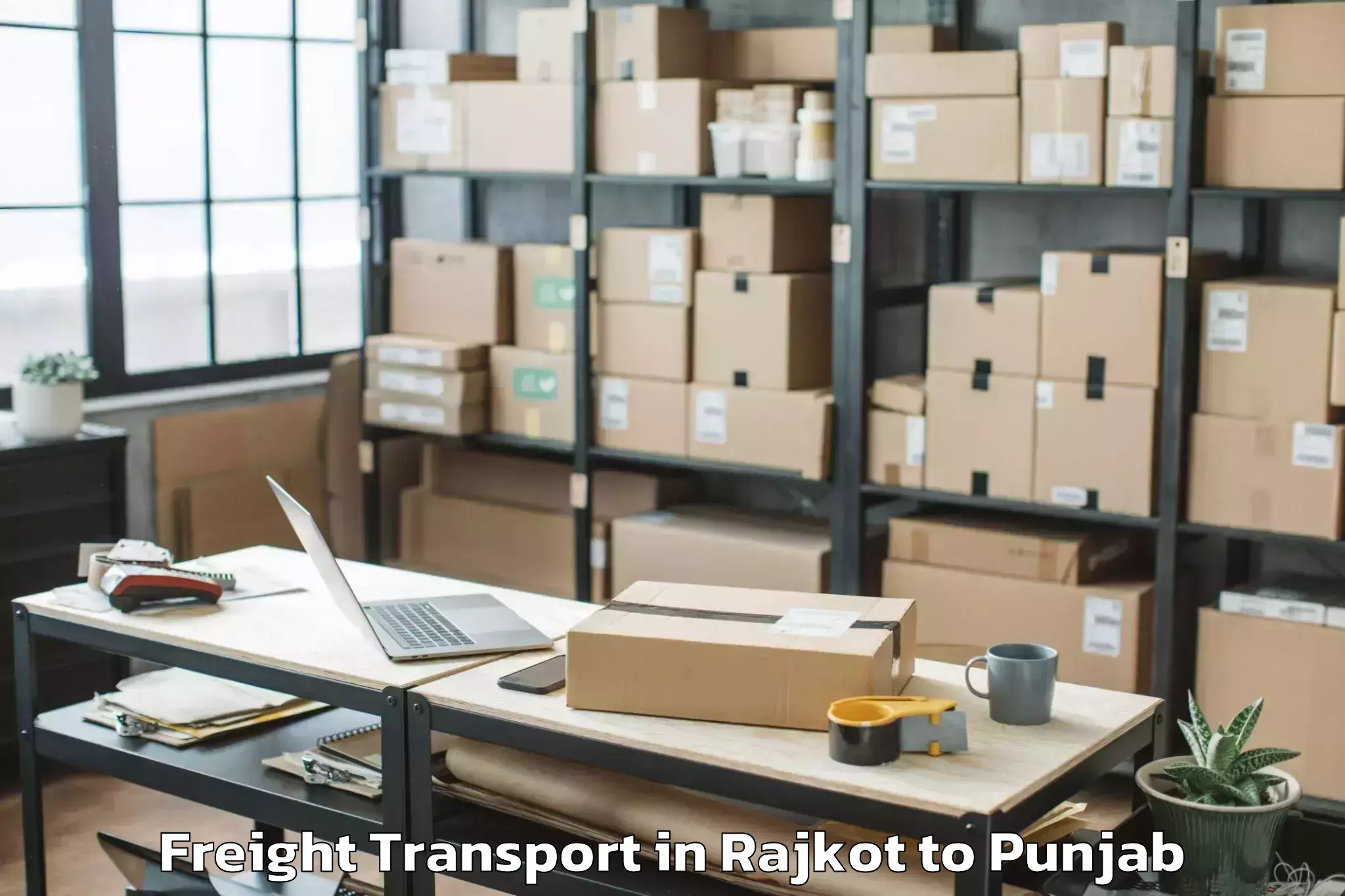 Efficient Rajkot to Dhariwal Freight Transport